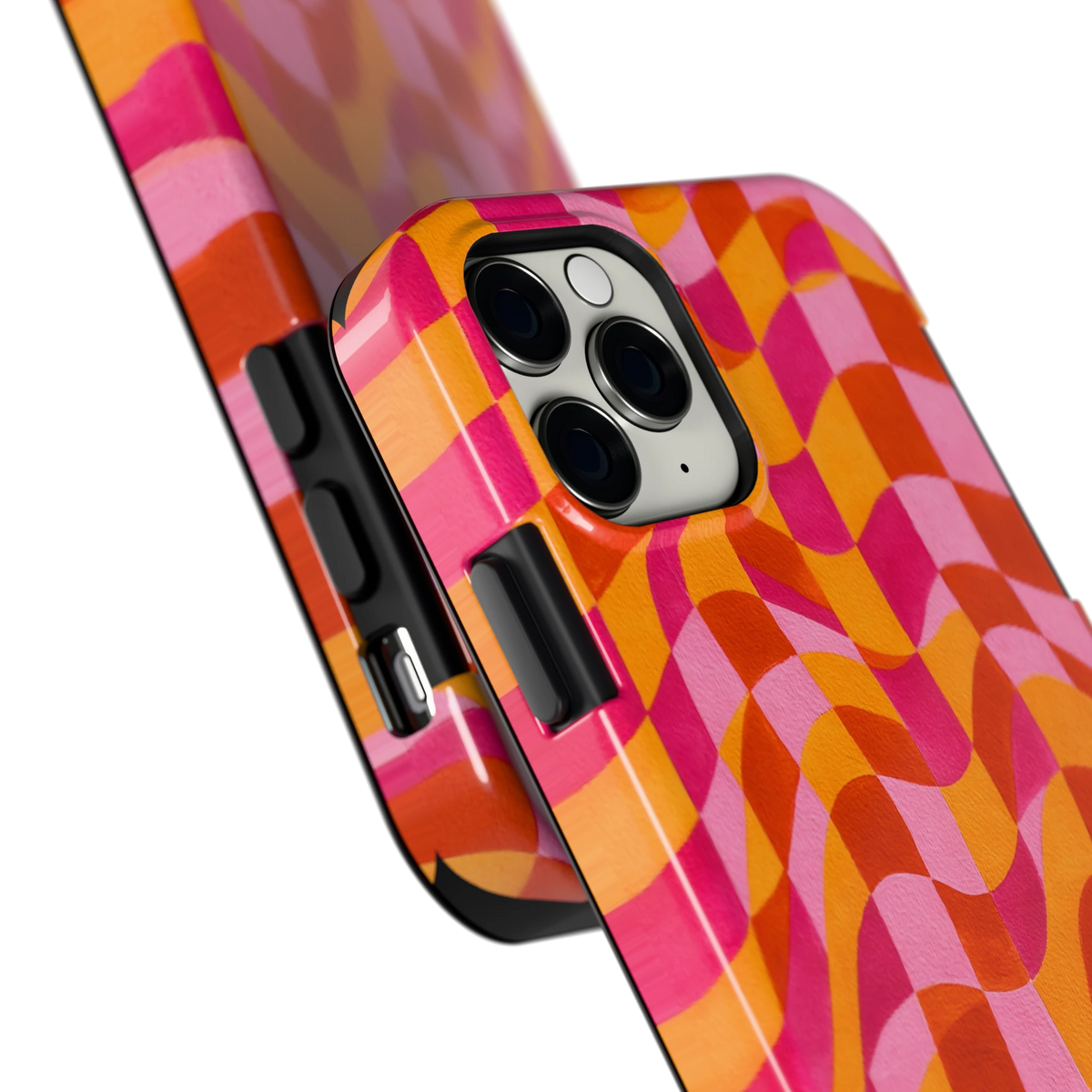 Golvende Blokken hoesje voor iPhone 11 Pro, close-up