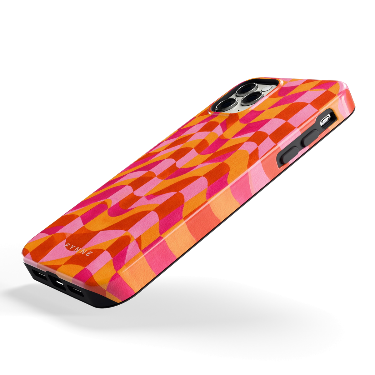 Golvende Blokken hoesje voor iPhone 11 Pro Max, schuin