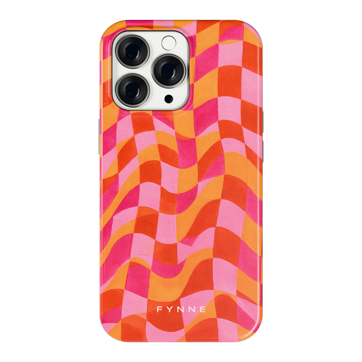 Golvende Blokken hoesje voor iPhone 13 Pro, achterkant
