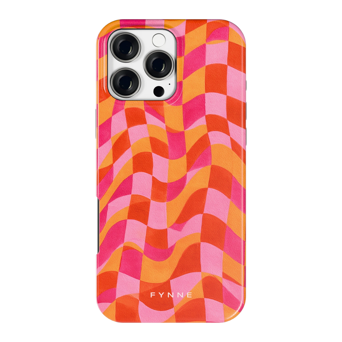 Golvende Blokken hoesje voor iPhone 16 Pro Max, achterkant