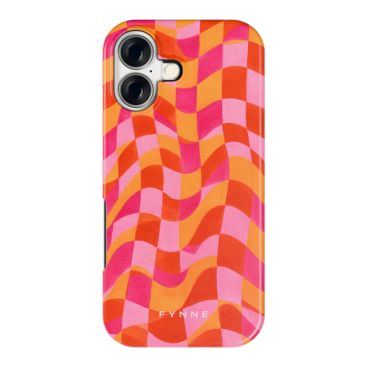 Golvende Blokken hoesje voor iPhone 17, achterkant