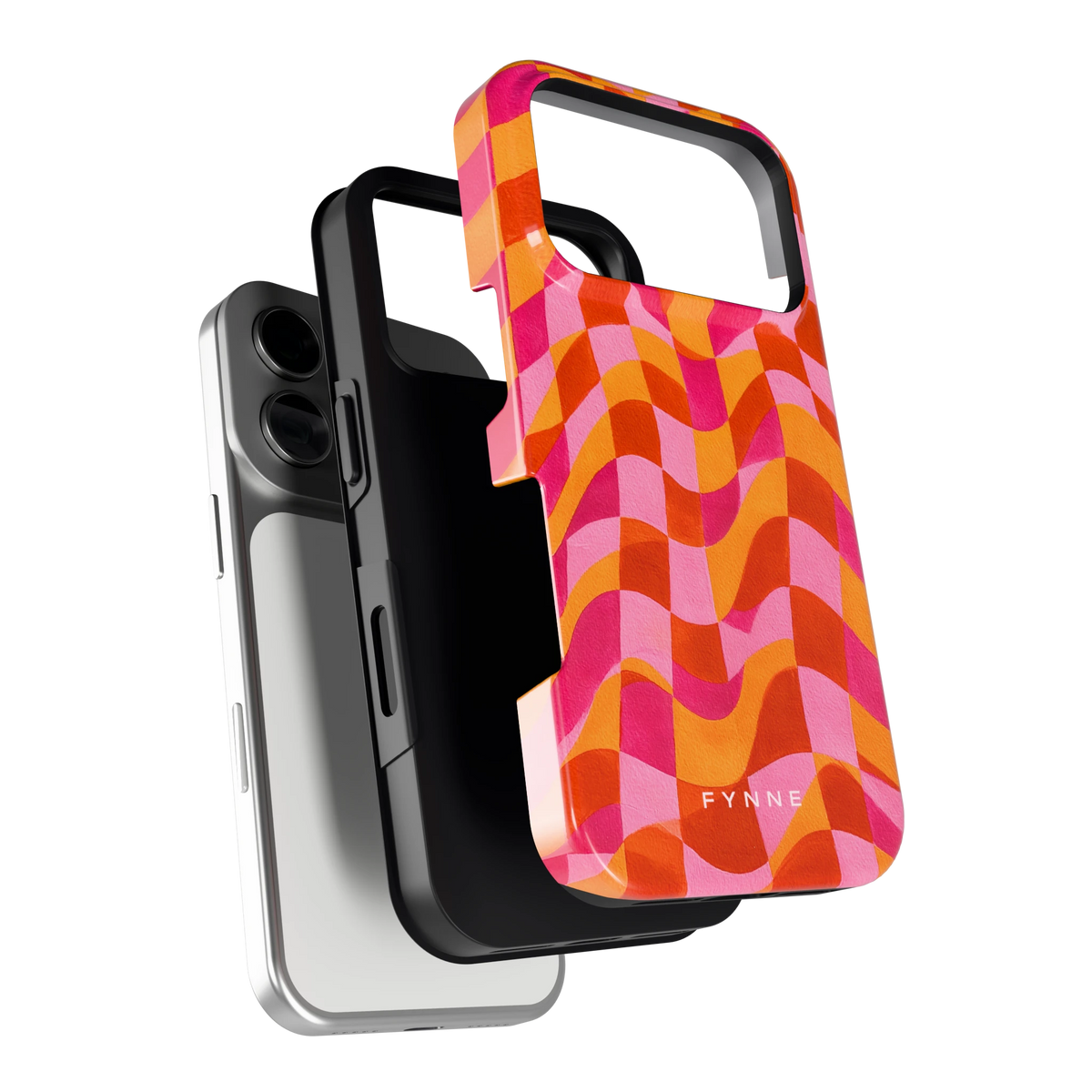 Golvende Blokken hoesje voor iPhone 17 Pro, los van de telefoon