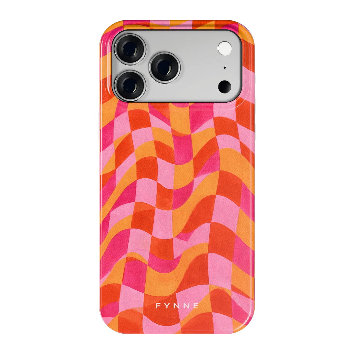 Golvende Blokken hoesje voor iPhone 18 Pro Max, achterkant