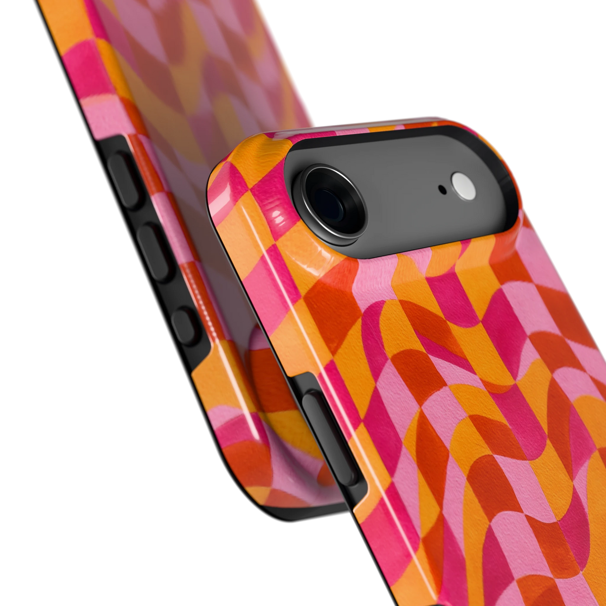 Golvende Blokken hoesje voor iPhone Air, close-up