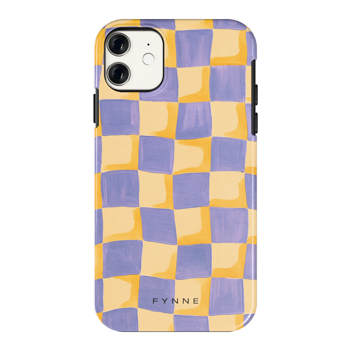 Golvend Dambord hoesje voor iPhone 11, achterkant