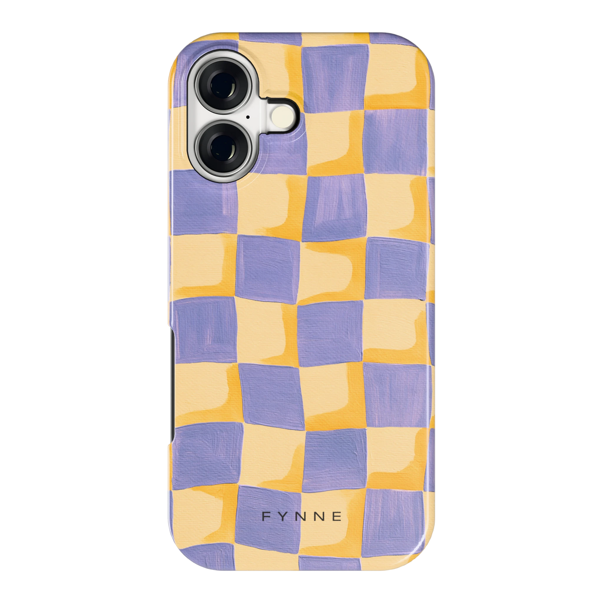 Golvend Dambord hoesje voor iPhone 17, achterkant