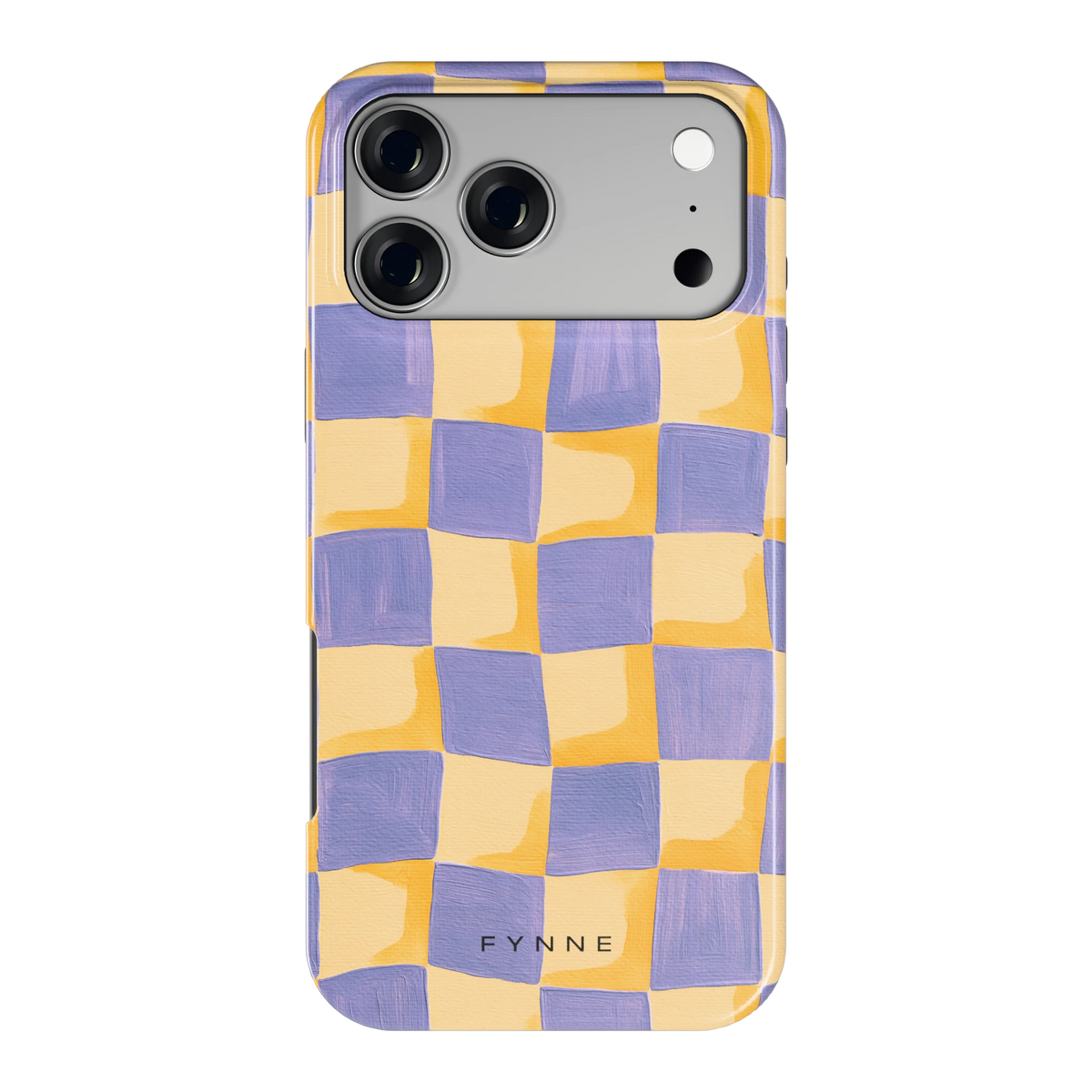 Golvend Dambord hoesje voor iPhone 17 Pro Max, achterkant