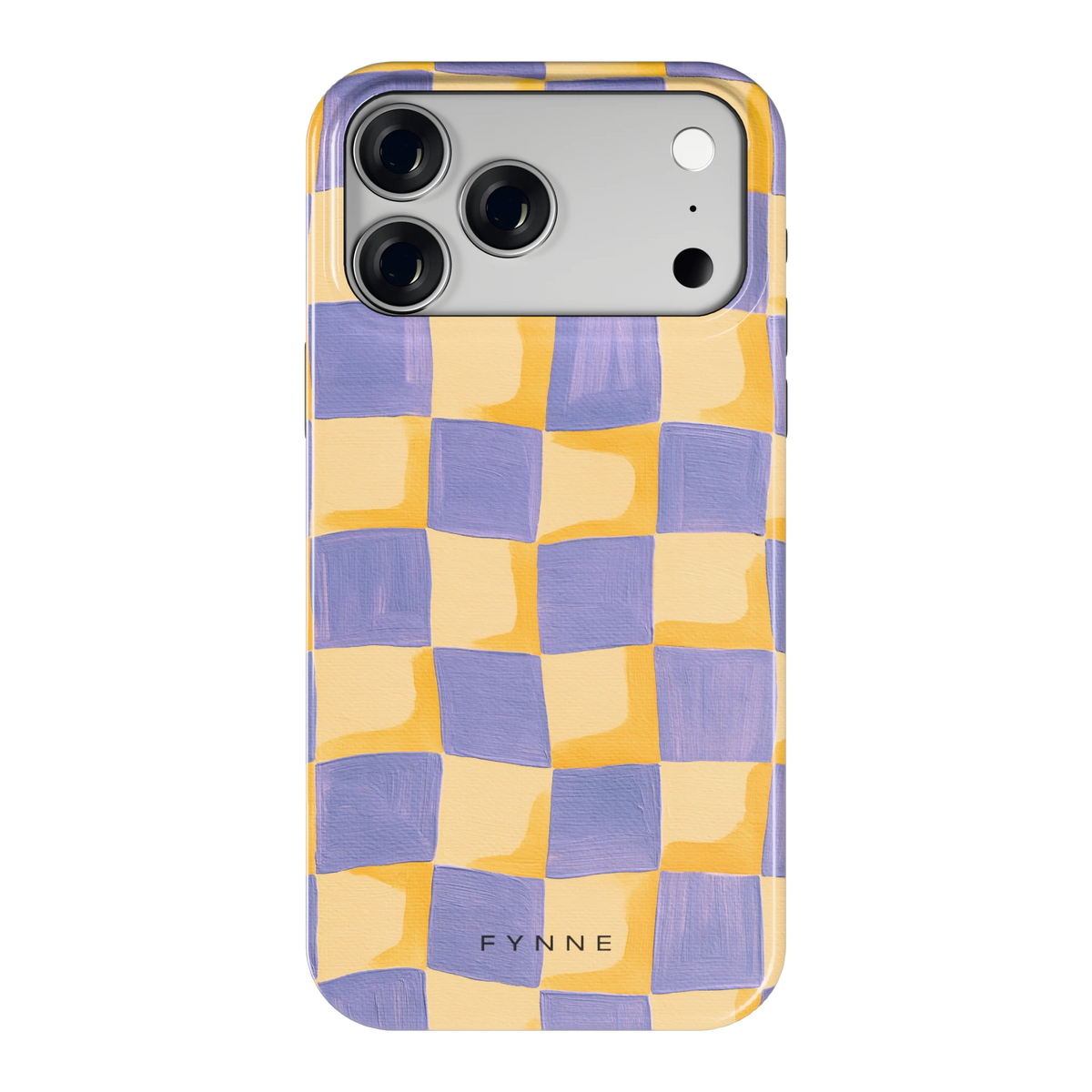 Golvend Dambord hoesje voor iPhone 18 Pro Max, achterkant