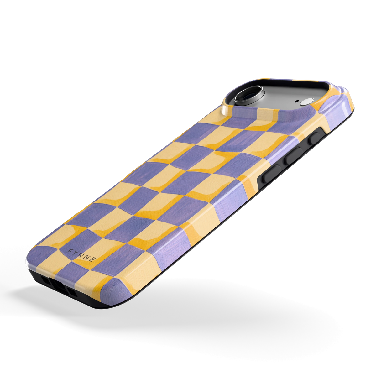 Golvend Dambord hoesje voor iPhone Air, schuin