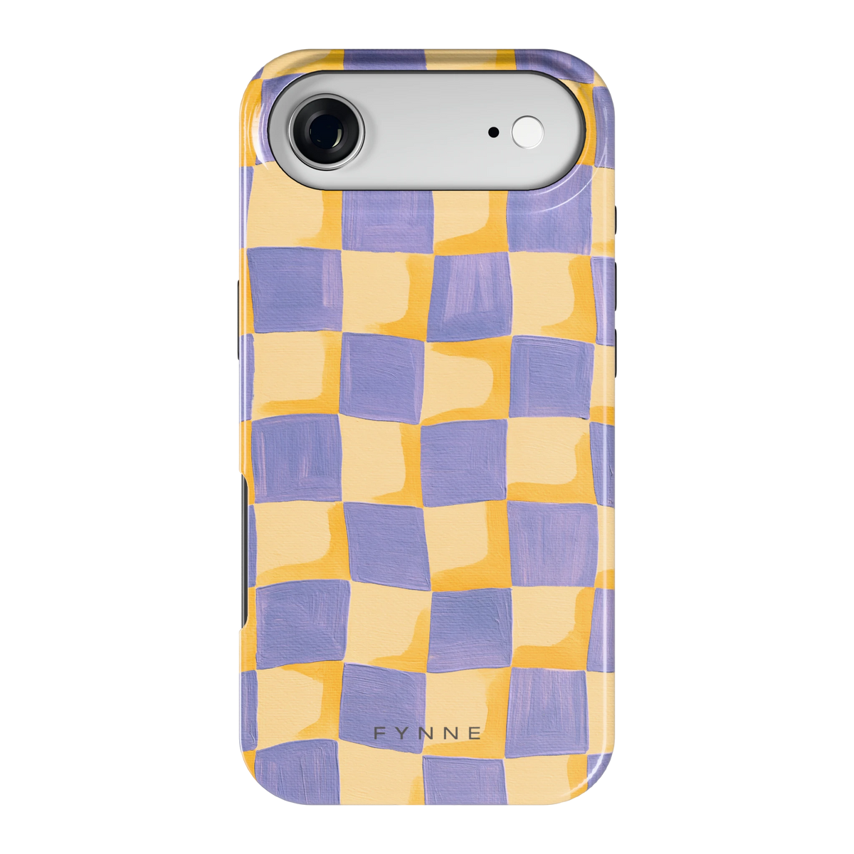 Golvend Dambord hoesje voor iPhone Air, achterkant