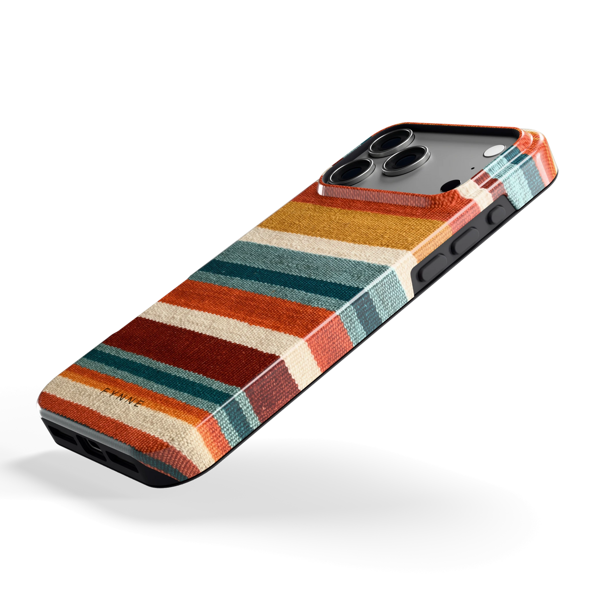 Strepen met weeflook hoesje voor iPhone 17 Pro Max, schuin