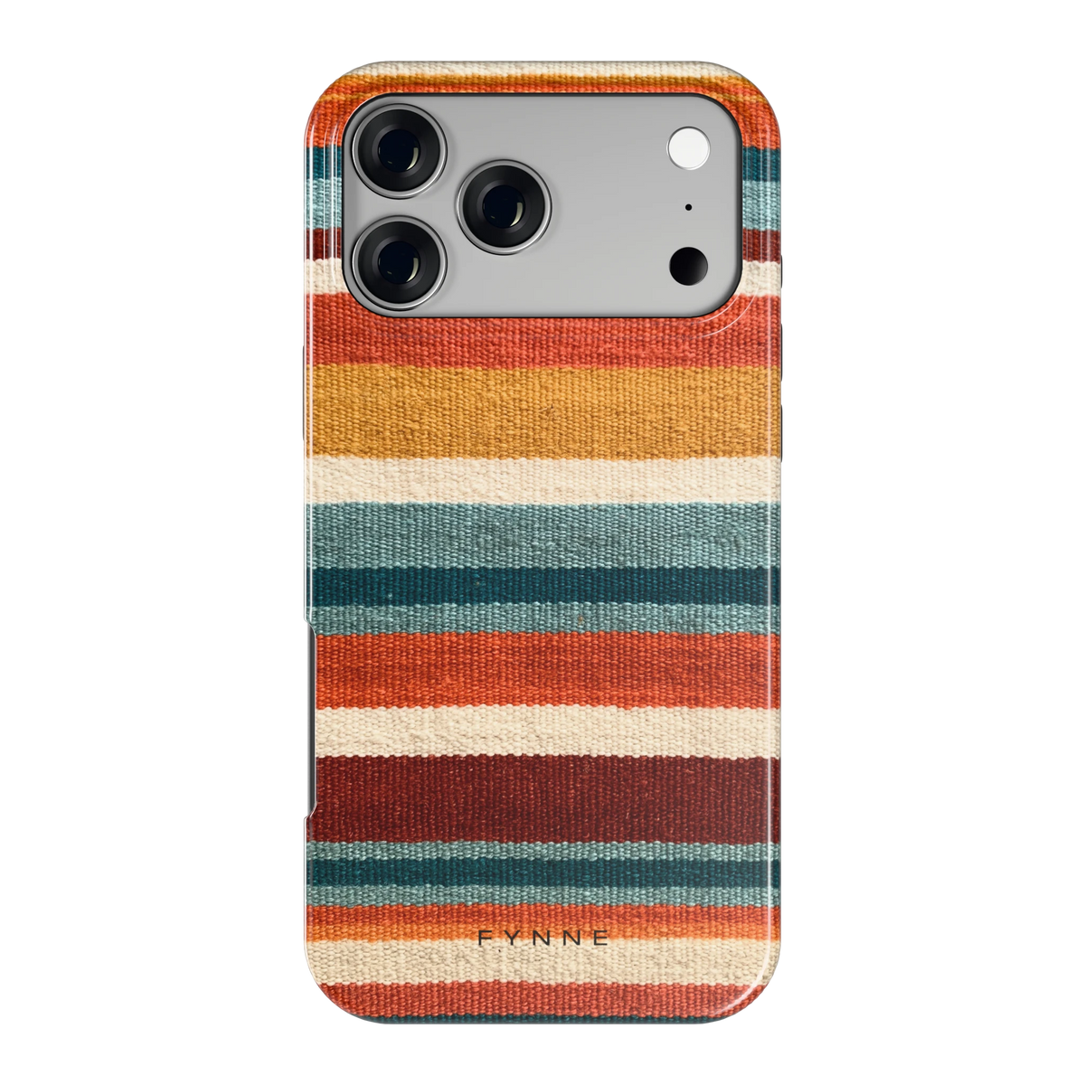 Strepen met weeflook hoesje voor iPhone 17 Pro Max, achterkant