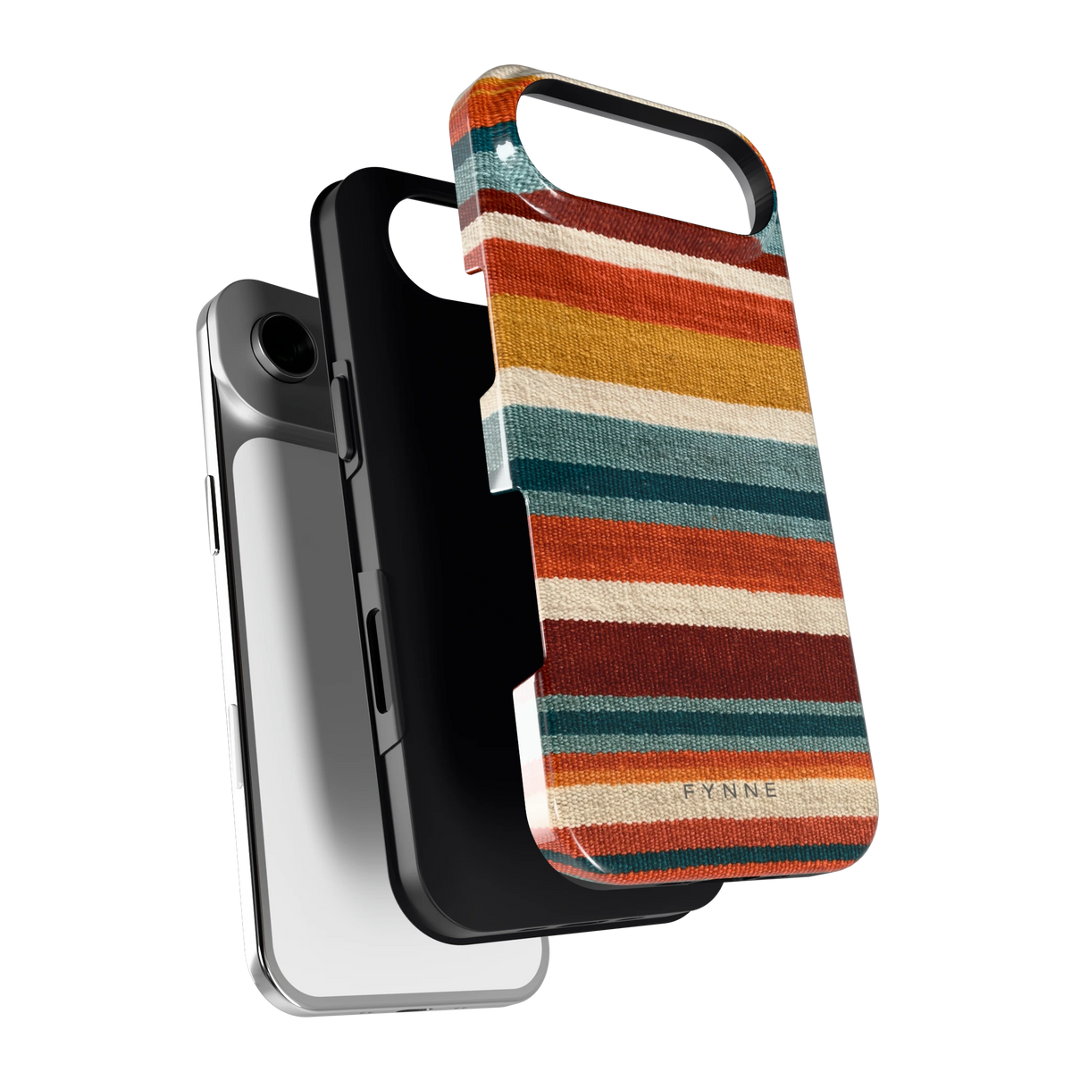 Strepen met weeflook hoesje voor iPhone Air, los van de telefoon
