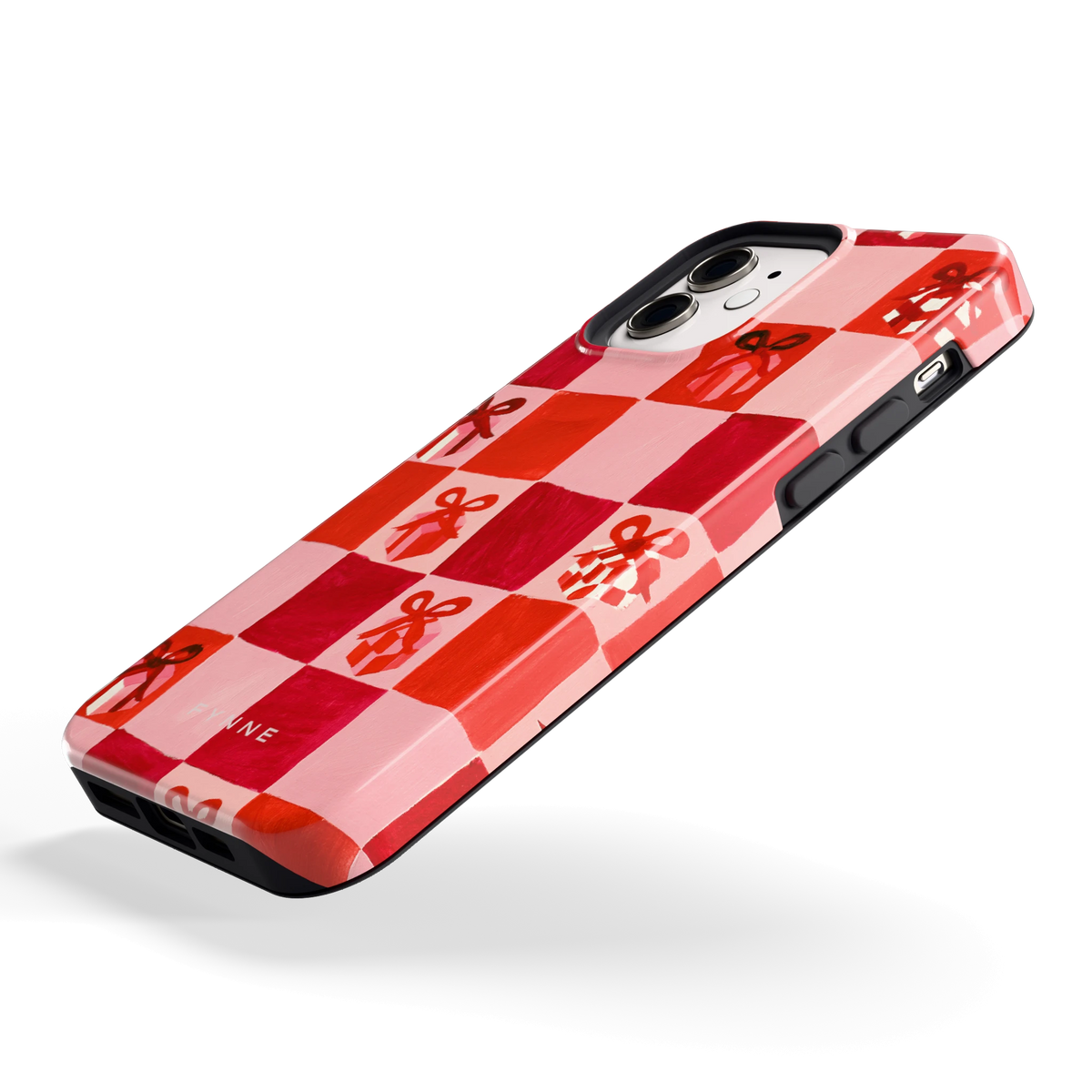 Cadeaudambord hoesje voor iPhone 12, schuin