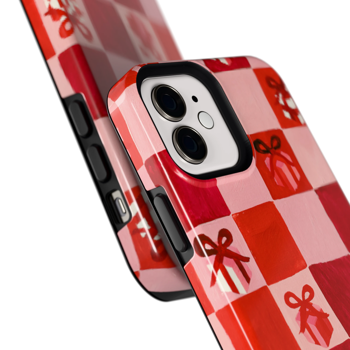 Cadeaudambord hoesje voor iPhone 12, close-up