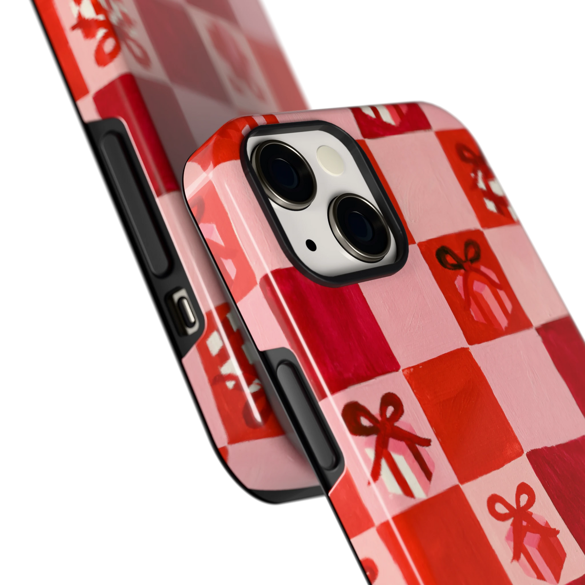 Cadeaudambord hoesje voor iPhone 13, close-up
