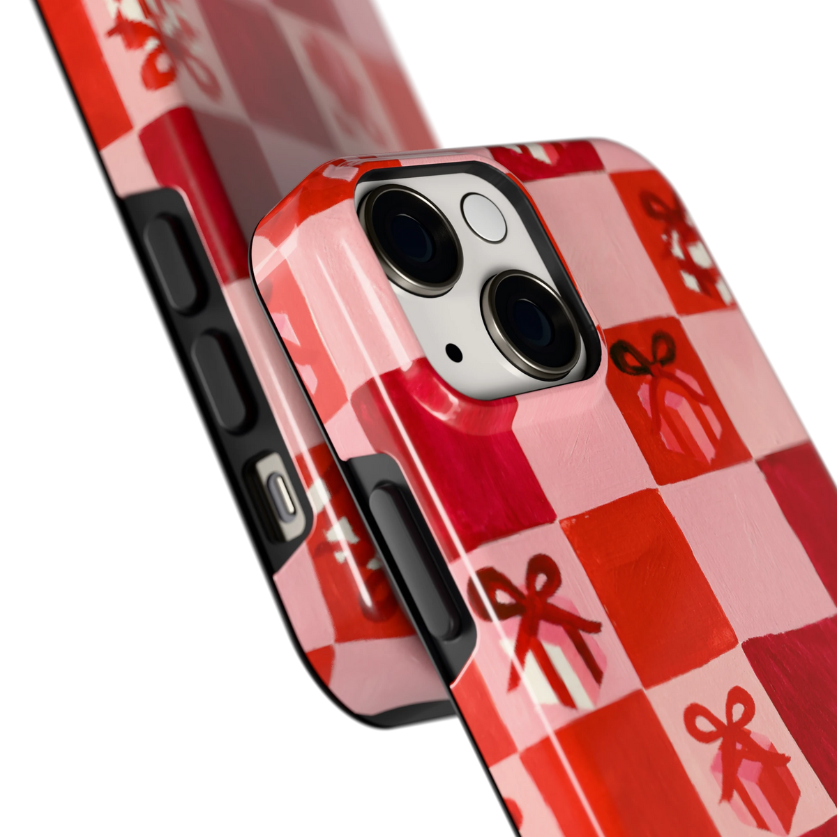 Cadeaudambord hoesje voor iPhone 13 mini, close-up