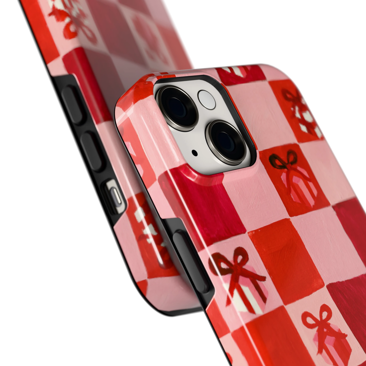 Cadeaudambord hoesje voor iPhone 14, close-up