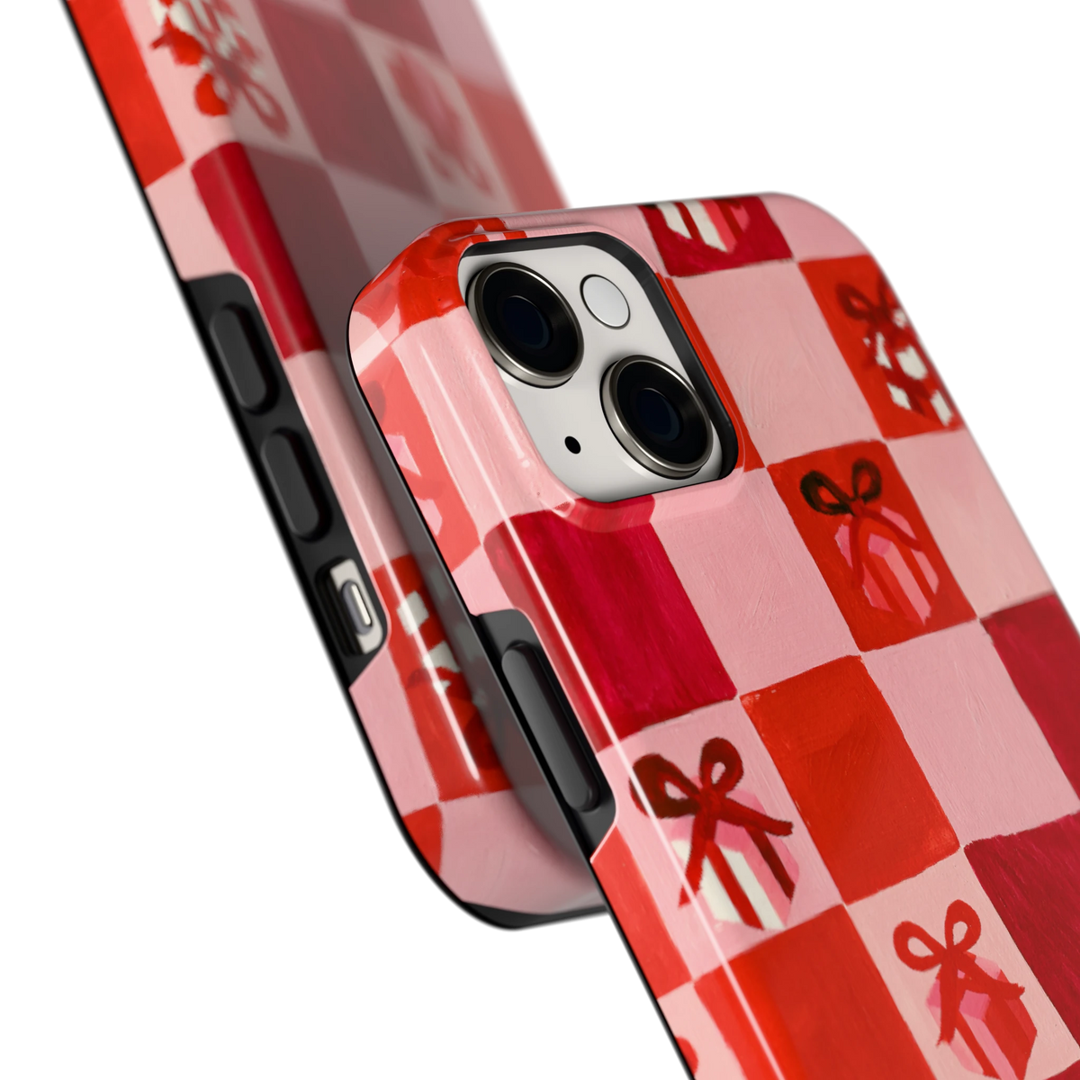 Cadeaudambord hoesje voor iPhone 14 Plus, close-up