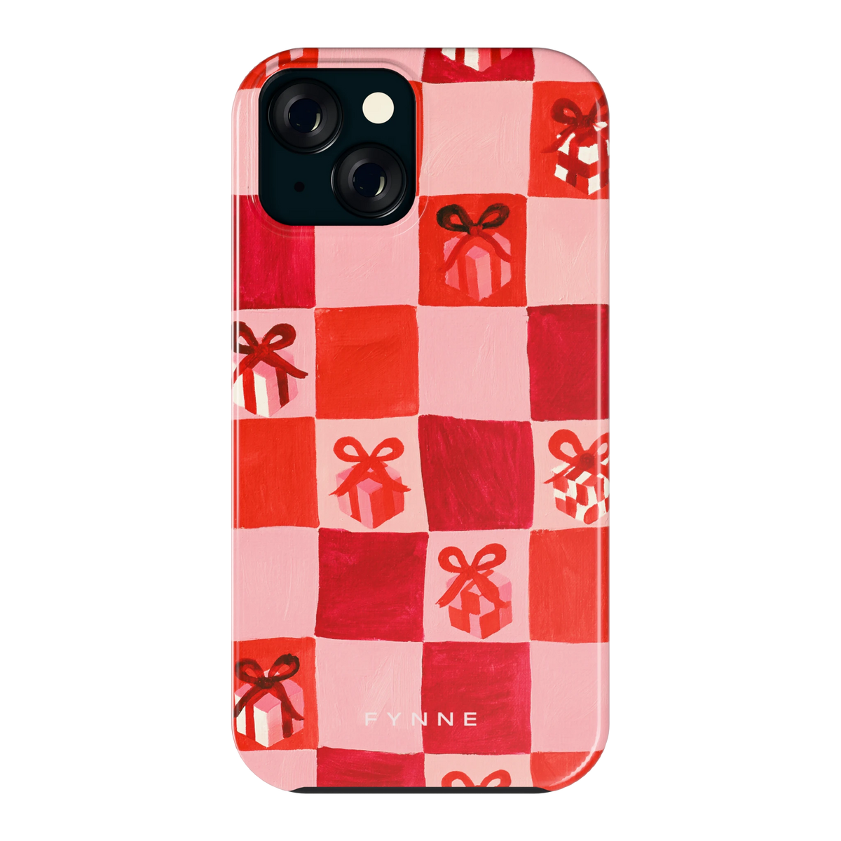 Cadeaudambord hoesje voor iPhone 15, achterkant
