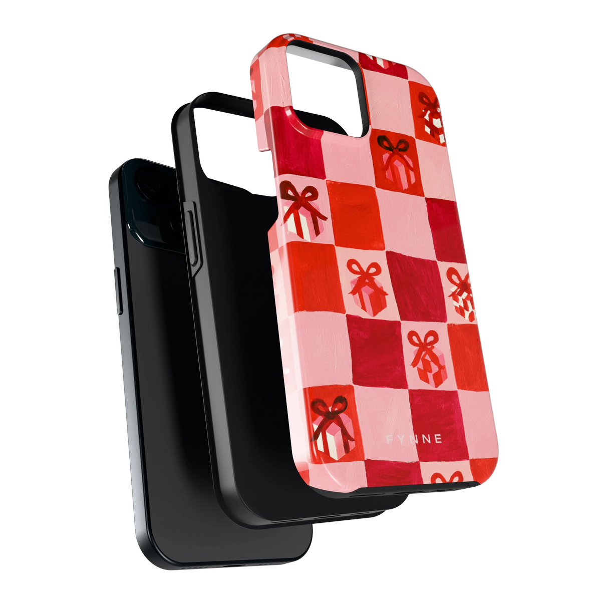 Cadeaudambord hoesje voor iPhone 15, los van de telefoon