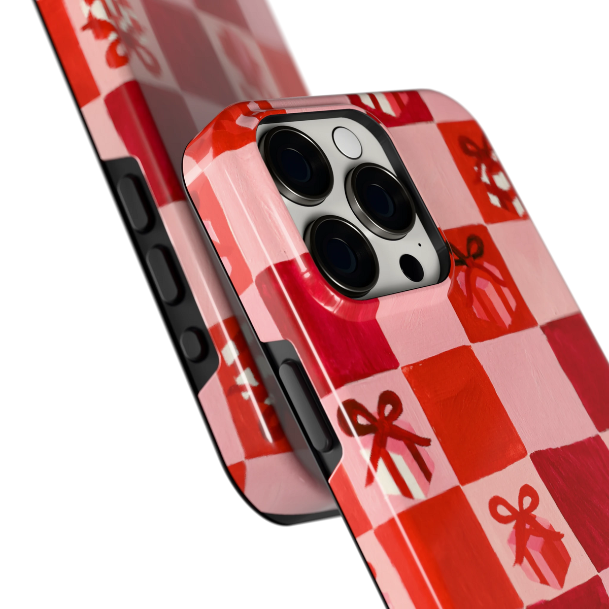 Cadeaudambord hoesje voor iPhone 15 Pro Max, close-up