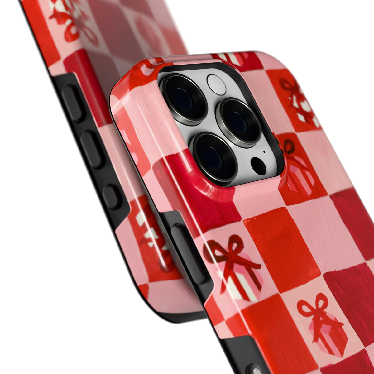 Cadeaudambord hoesje voor iPhone 16 Pro, close-up