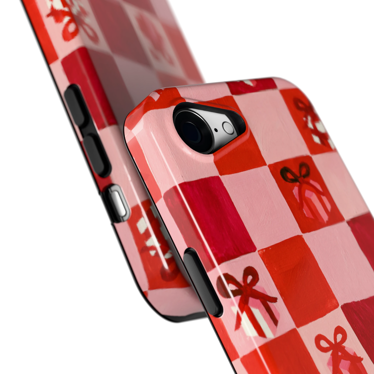 Cadeaudambord hoesje voor iPhone 16e, close-up