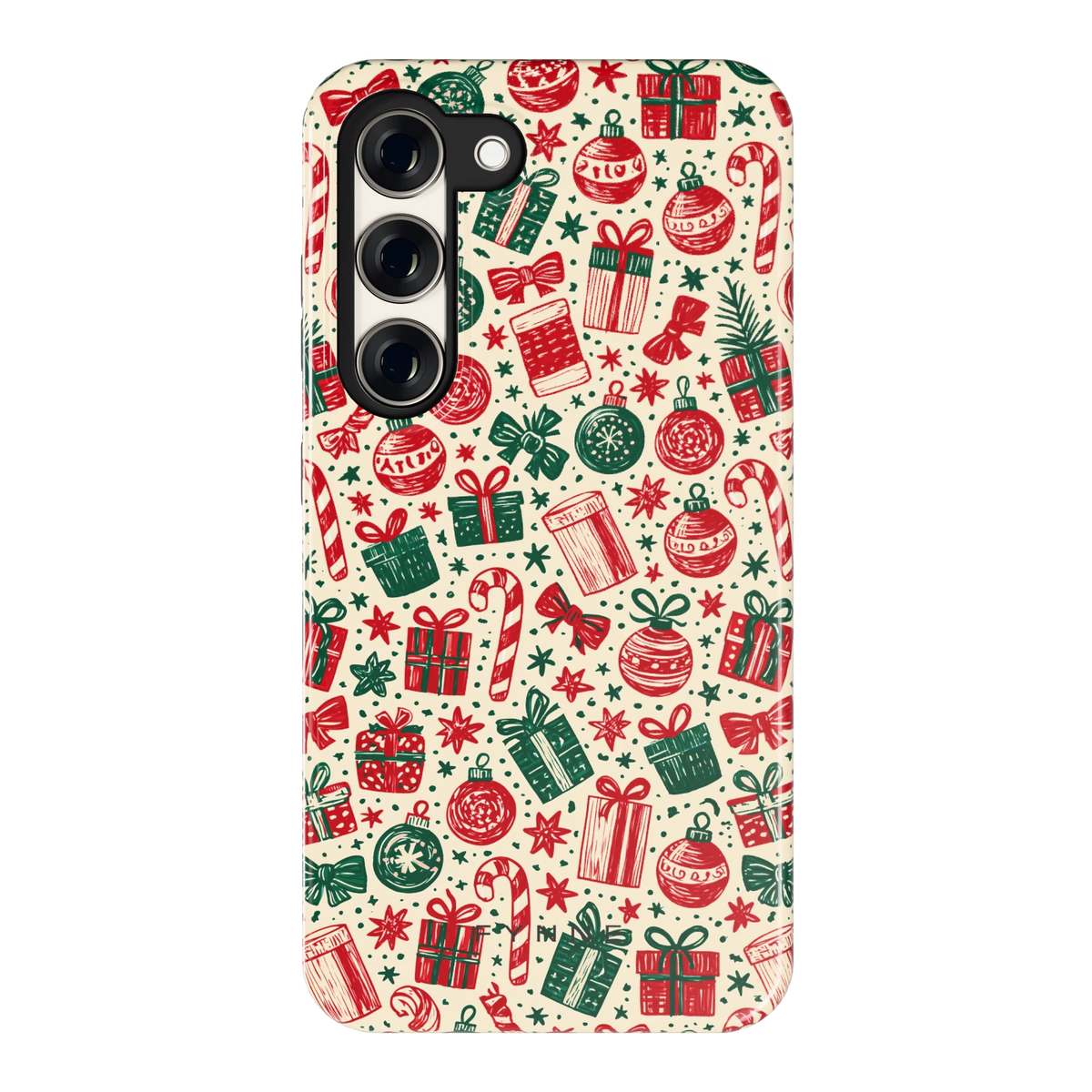 Kerstcadeaus hoesje voor Galaxy S23, achterkant