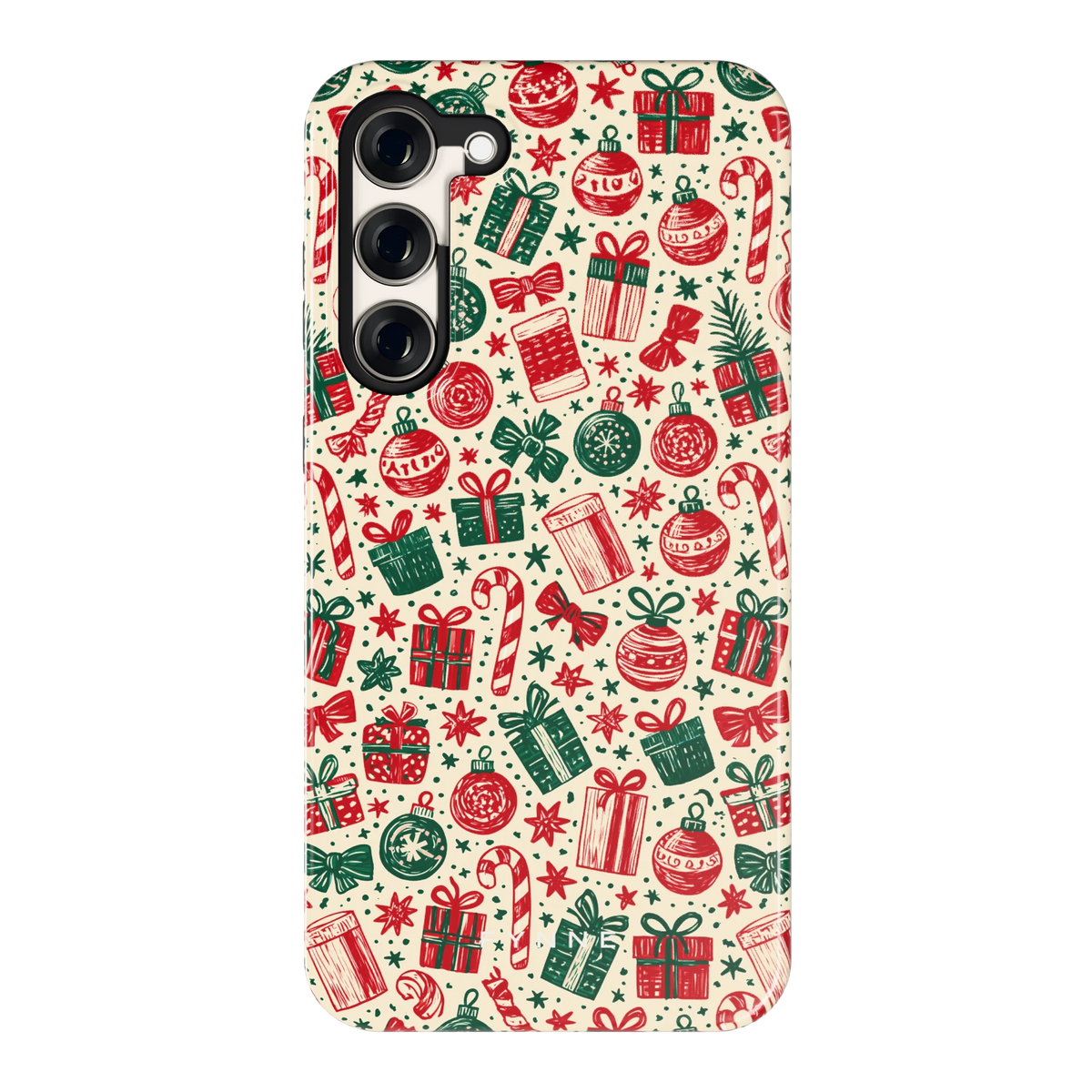 Kerstcadeaus hoesje voor Galaxy S23+, achterkant