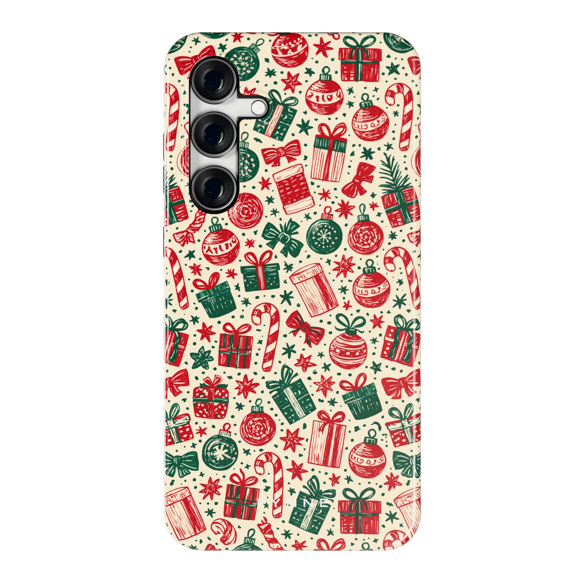 Kerstcadeaus hoesje voor Galaxy S24 FE, achterkant