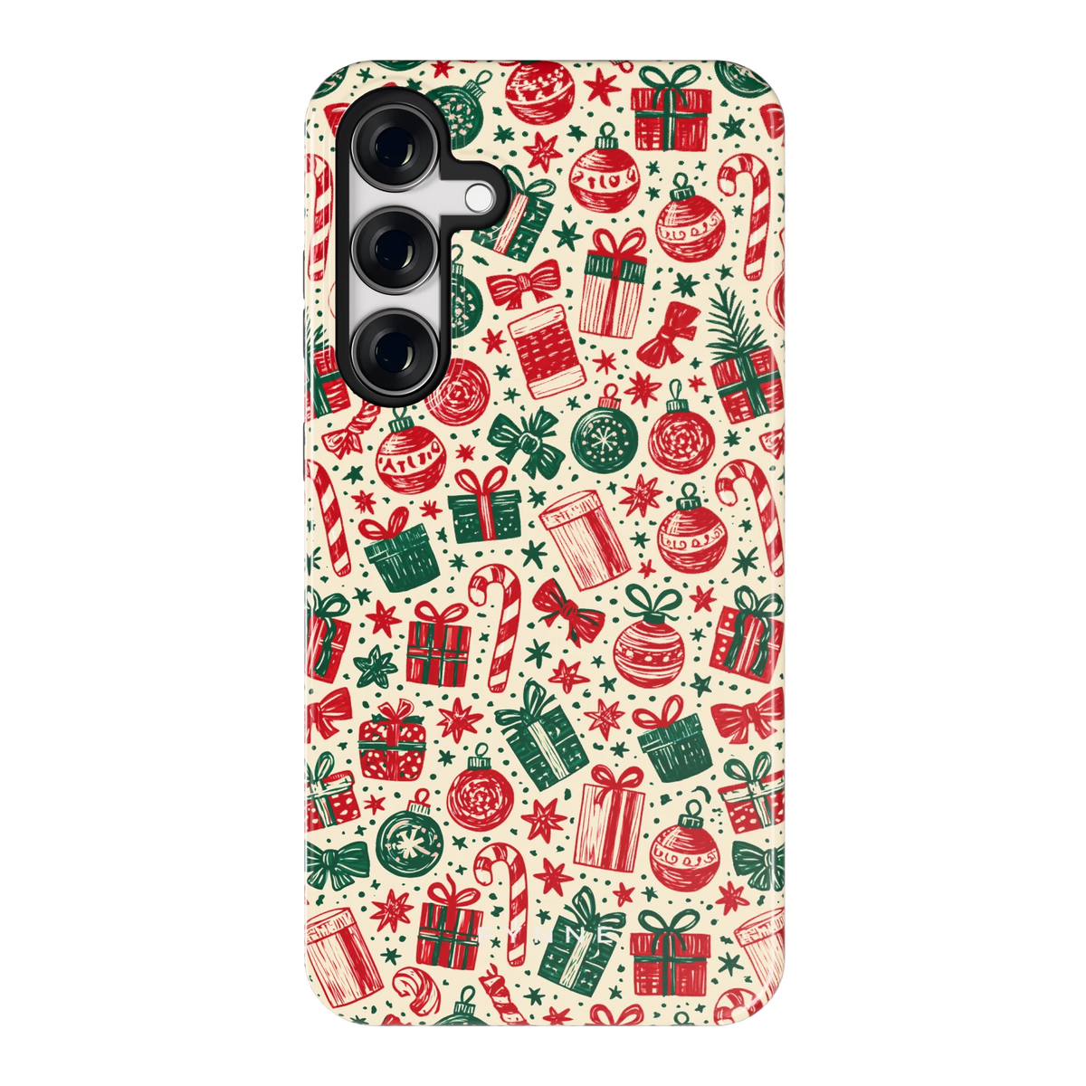 Kerstcadeaus hoesje voor Galaxy S24+, achterkant