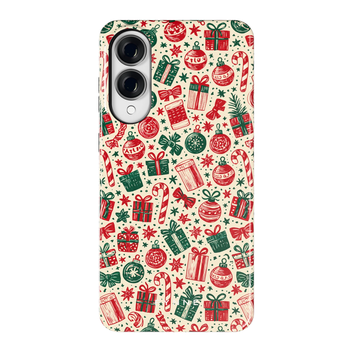 Kerstcadeaus hoesje voor Galaxy S25 Edge, achterkant