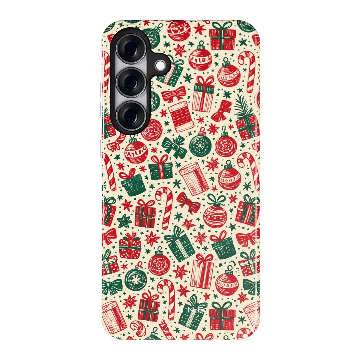 Kerstcadeaus hoesje voor Galaxy S25+, achterkant