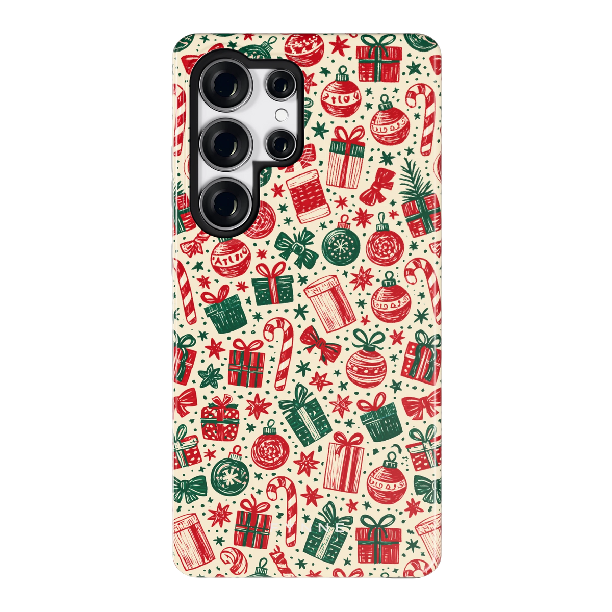 Kerstcadeaus hoesje voor Galaxy S25 Ultra, achterkant