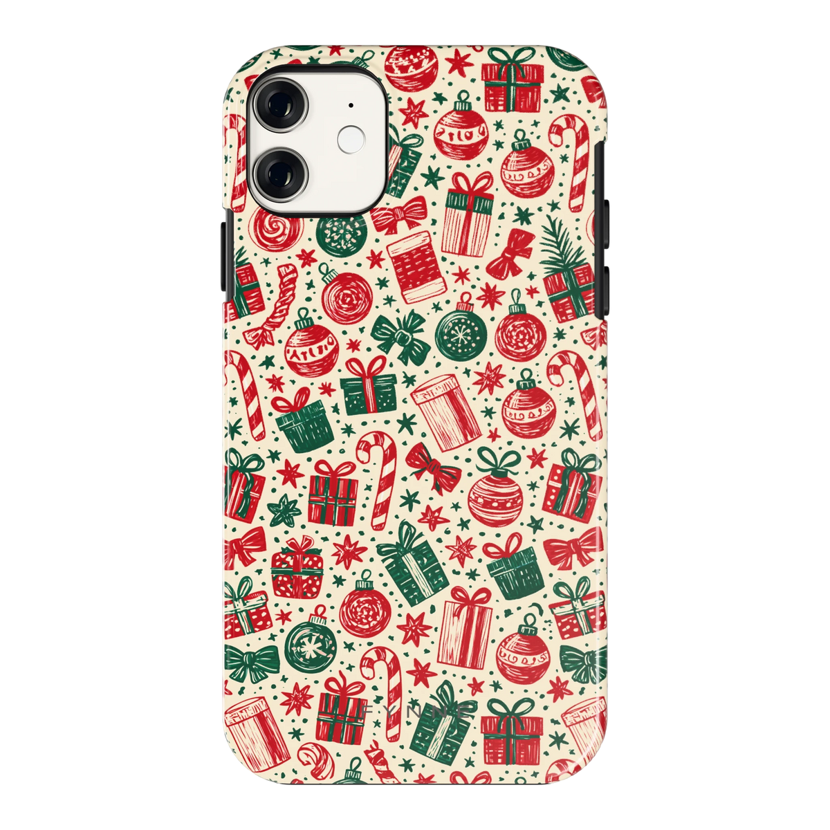 Kerstcadeaus hoesje voor iPhone 11, achterkant