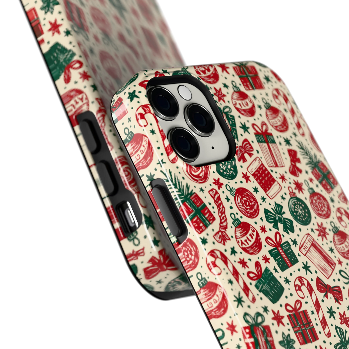 Kerstcadeaus hoesje voor iPhone 11 Pro Max, close-up
