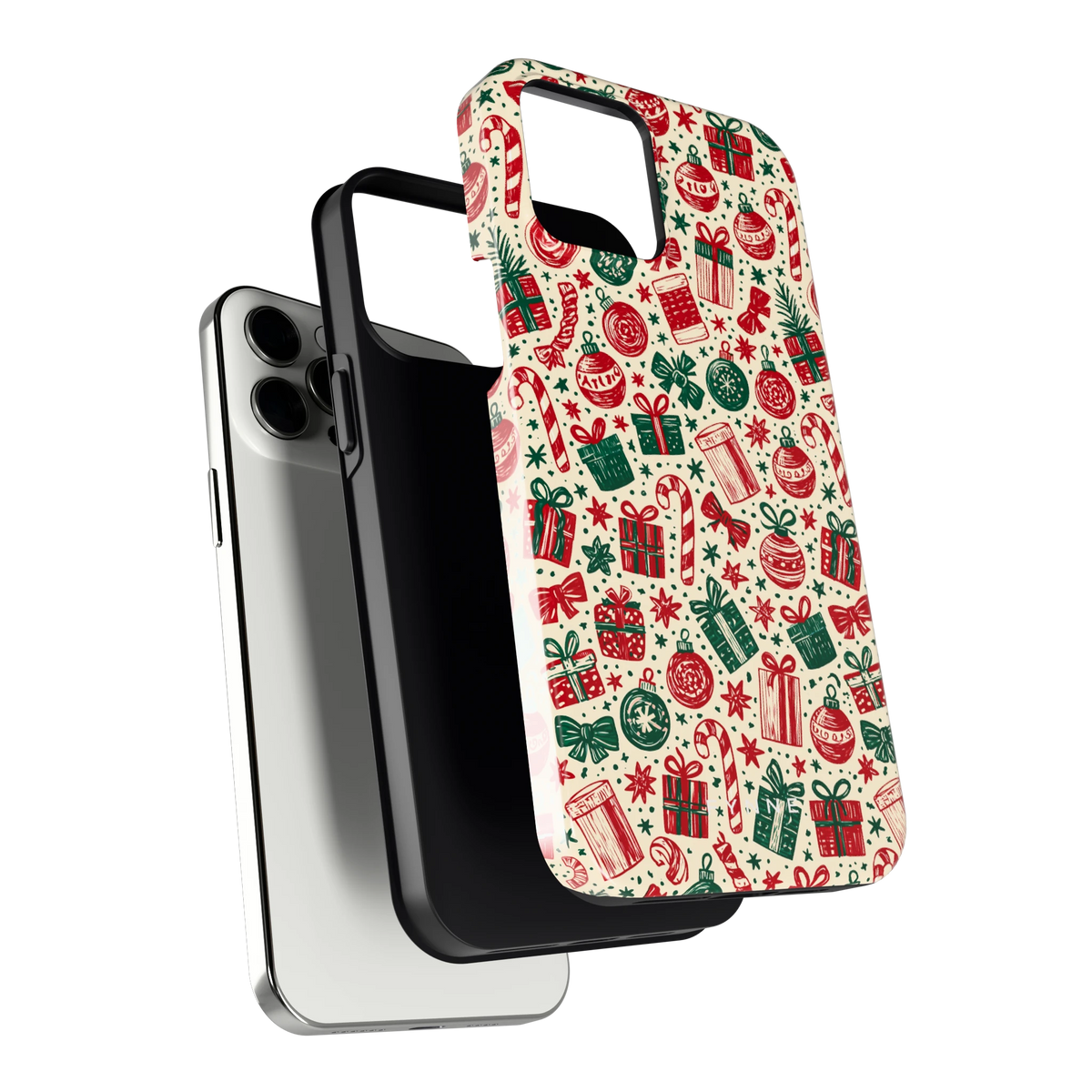 Kerstcadeaus hoesje voor iPhone 12 Pro Max, los van de telefoon