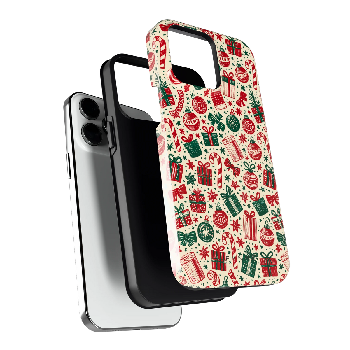Kerstcadeaus hoesje voor iPhone 14 Pro Max, los van de telefoon