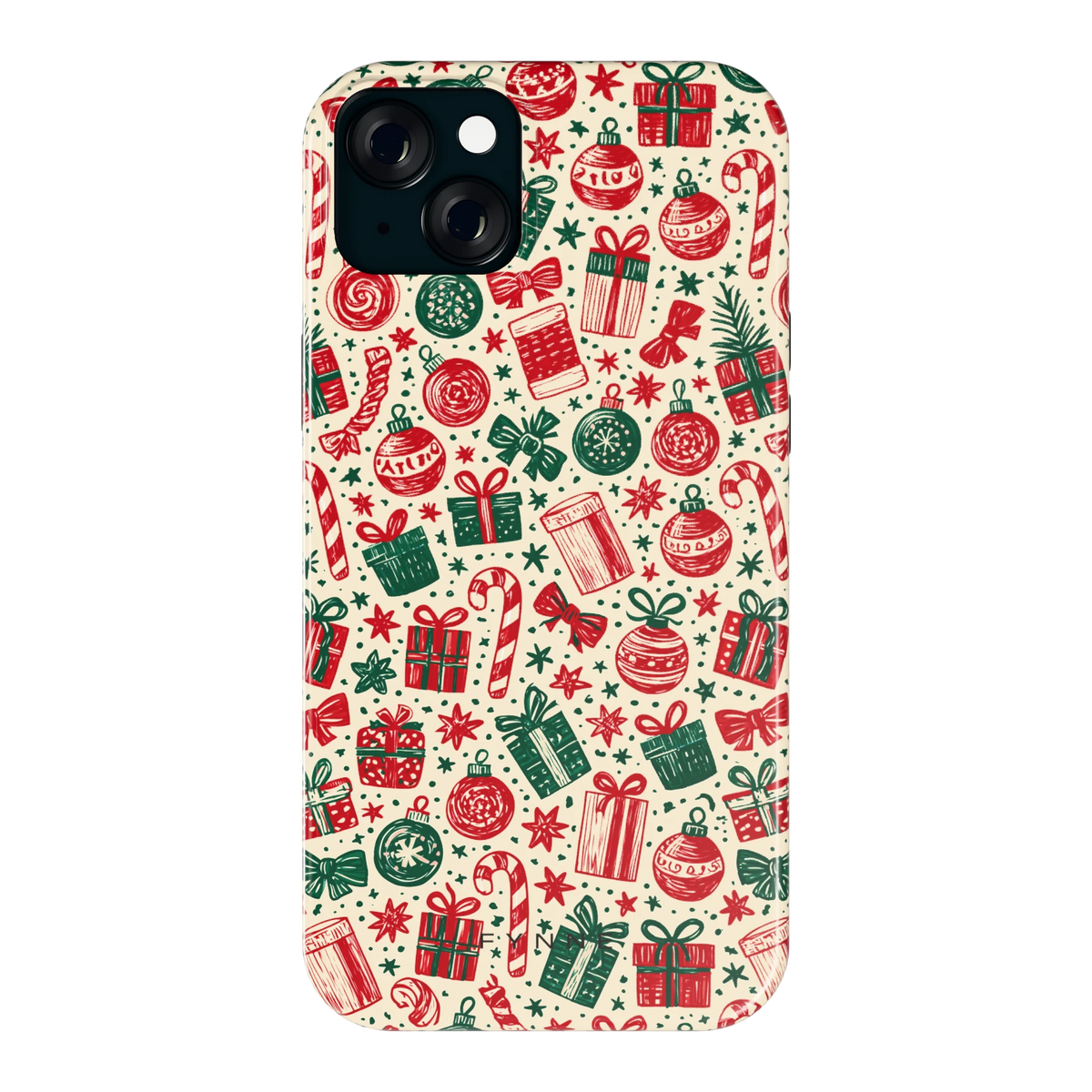 Kerstcadeaus hoesje voor iPhone 15 Plus, achterkant