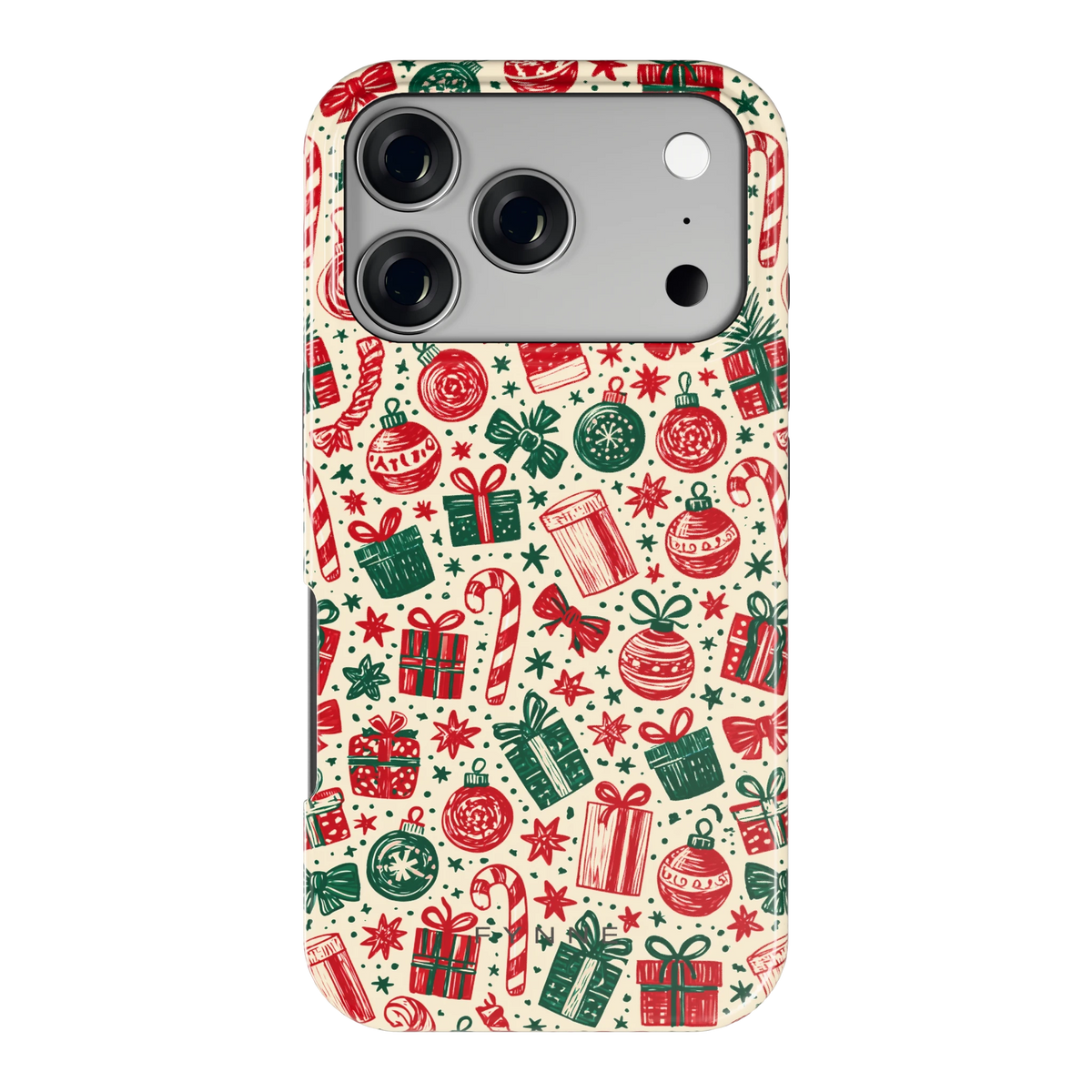 Kerstcadeaus hoesje voor iPhone 17 Pro, achterkant