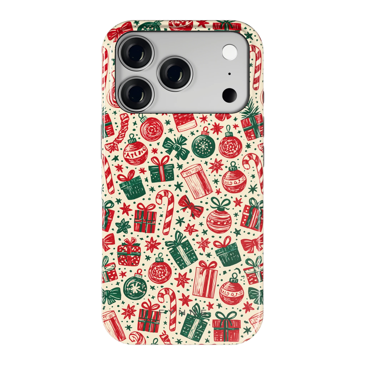 Kerstcadeaus hoesje voor iPhone 18 Pro, achterkant