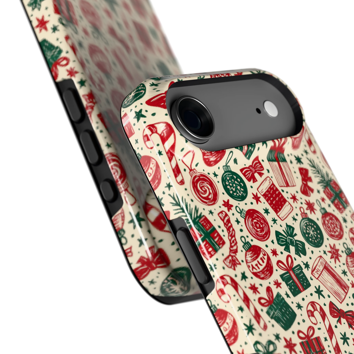 Kerstcadeaus hoesje voor iPhone Air, close-up